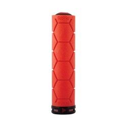 FABRIC SILICON LOCK ON GRIPS - RED